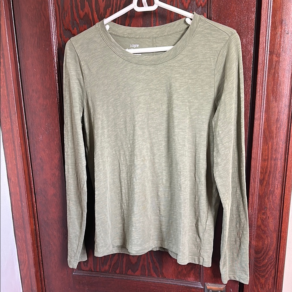 J.Crew Olive Green Long Sleeve Shirt